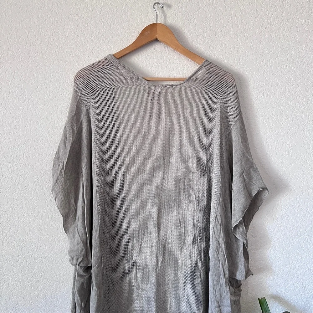 NWT Free People Lunar Grey Knit Cover Up One Size - Picture 8 of 10
